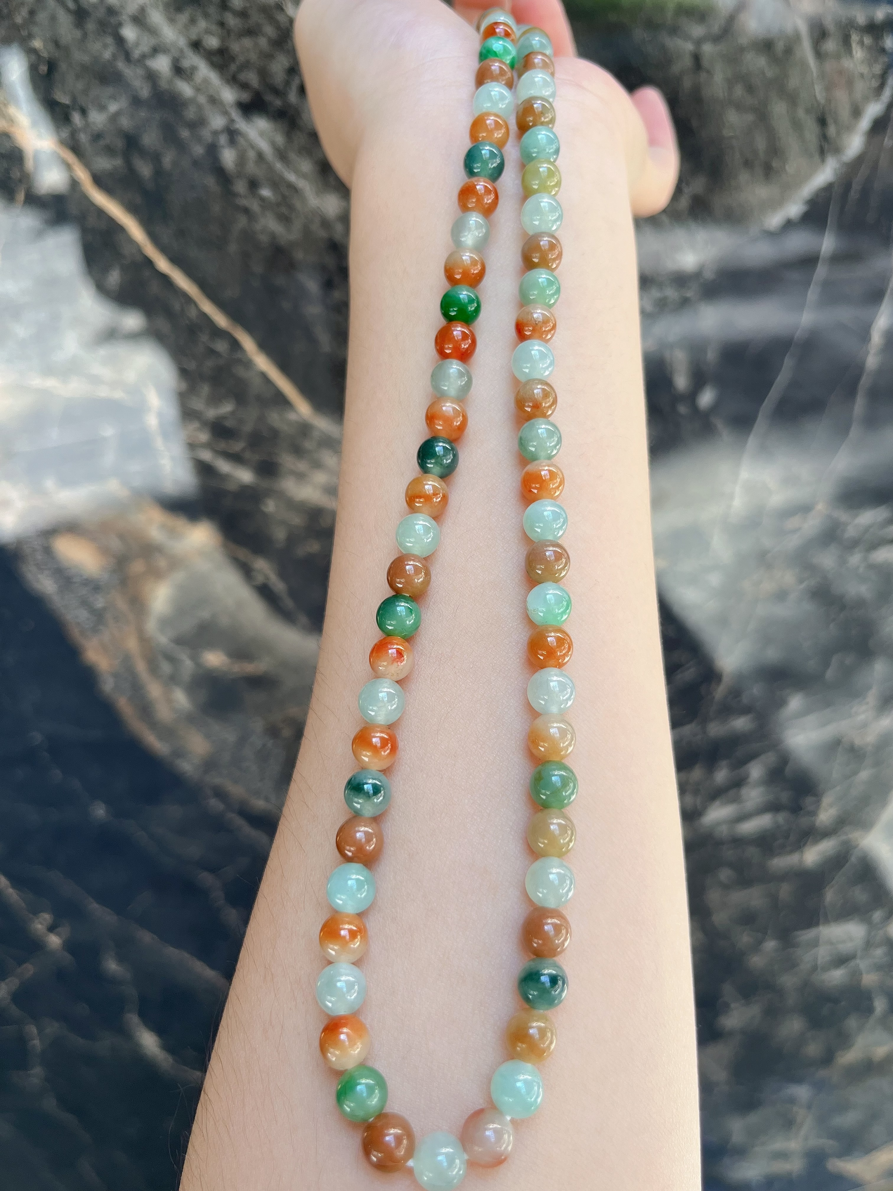 多宝 珠链  裸石6.4mm